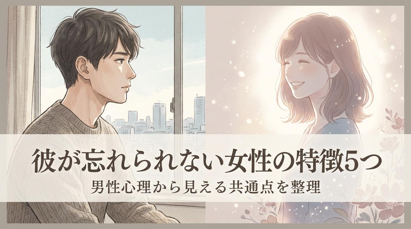 彼が忘れられない女性の特徴5つを男性心理の共通点から整理したアイキャッチ画像