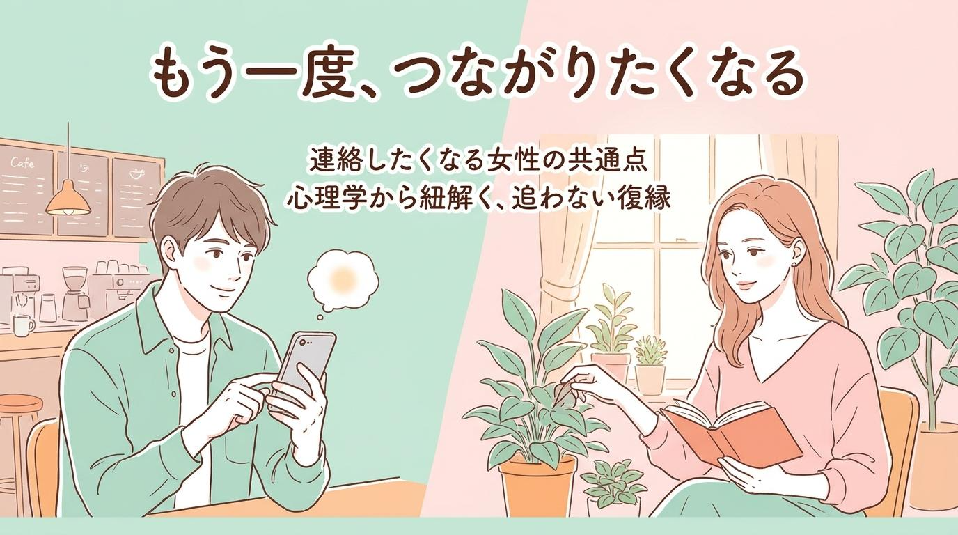 もう一度連絡したくなる女性の共通点を男性心理から解説する記事のアイキャッチ画像