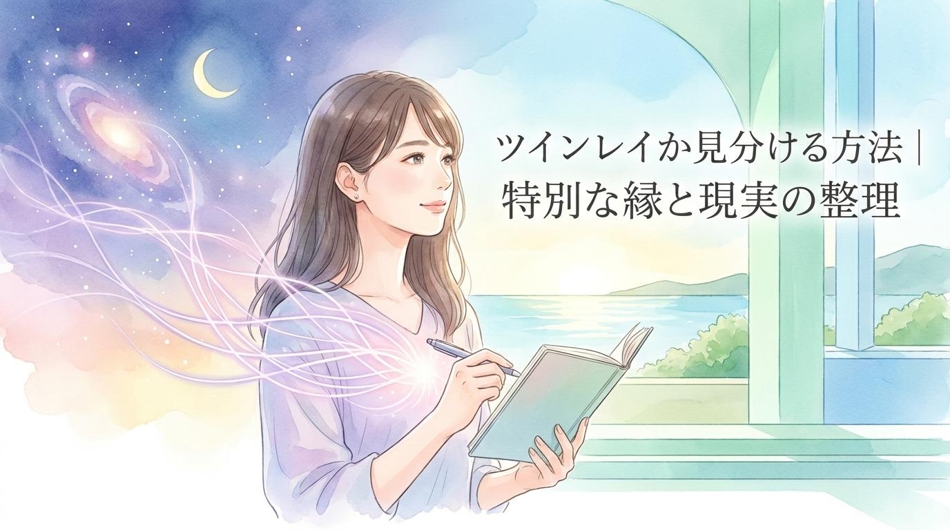 ツインレイかどうか分からないときに特別な縁と現実を整理する女性